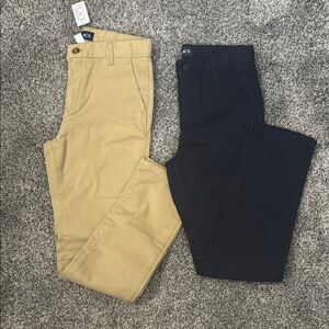 Boy's size 12 Tan and Blue Dress Pants